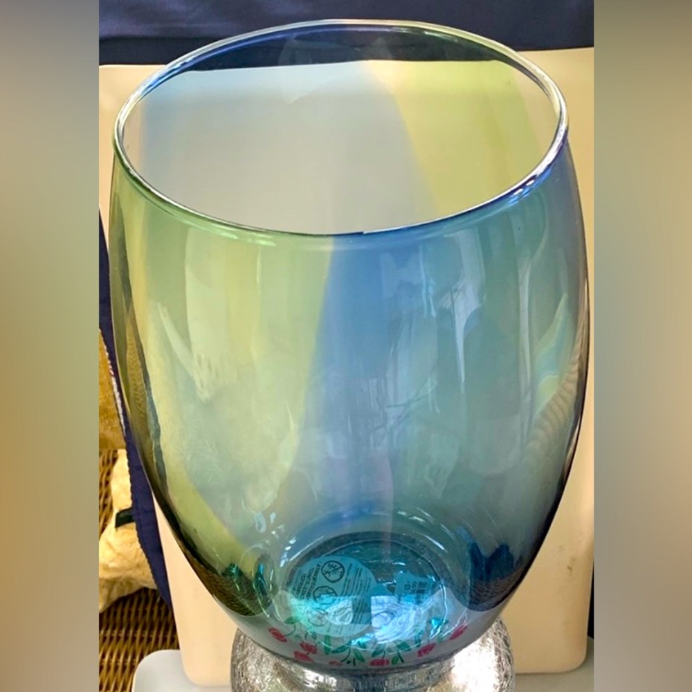 Party Lite spring glass addition made in Poland, EUC